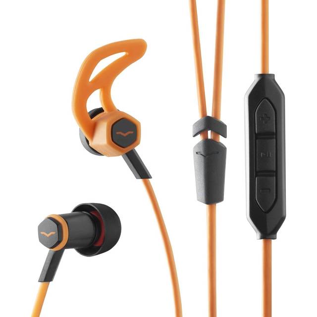 V-MODA Forza In-Ear Hybrid Sport Headphones with 3-Button Remote & Microphone - Samsung and Android Devices  Orange