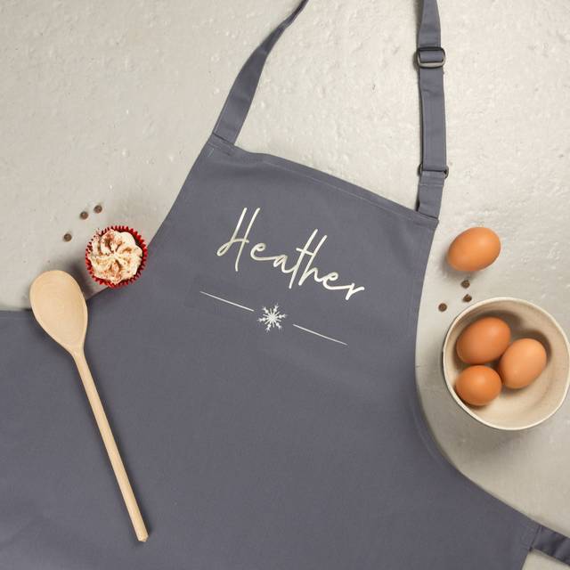 Personalised Snowflake Apron (Adult)