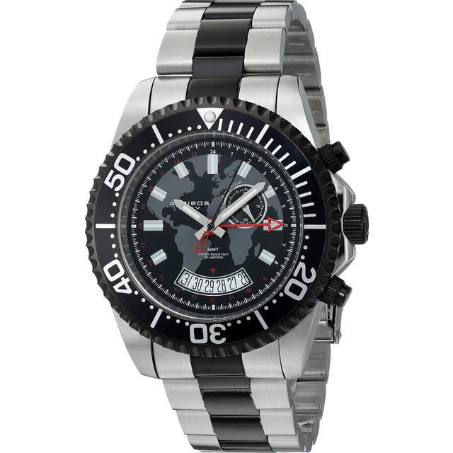 Varos Meldrin 44mm Quartz GMT - Black - One Size