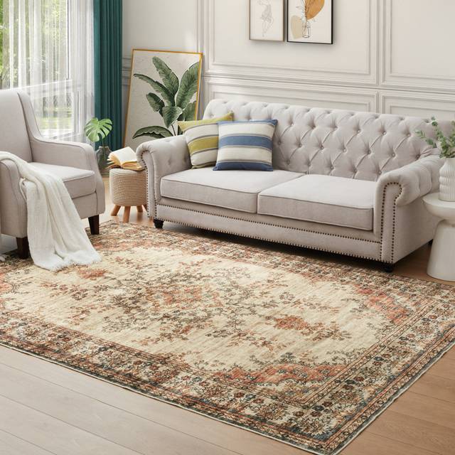Delavallade Area Rugs for Patio or Deck – Weather-Resistant & Fade-Proof - TIMELESS (Rectangle 80 x 150cm)