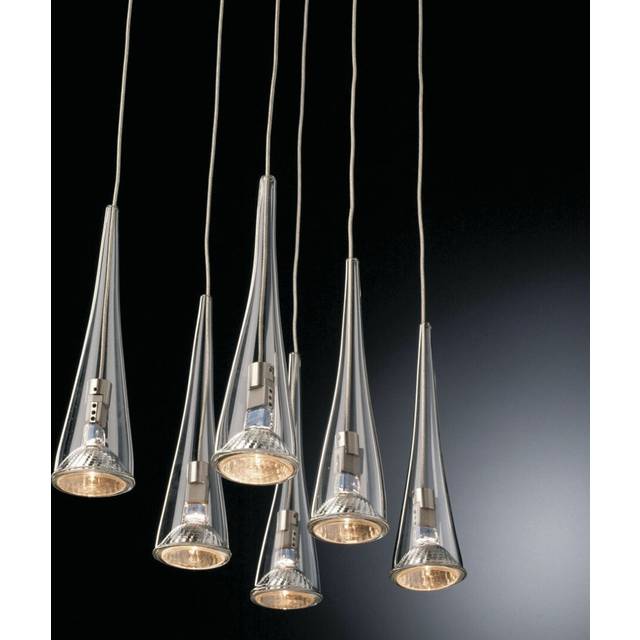 Giancarlo 6-Light Kitchen Island Pendant (30cm H X 35cm W X 25cm D)