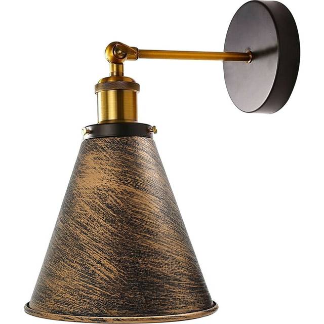 Palmona 1 - Light Black Swing Arm - Copper (24cm H X 18cm W X 18cm D)