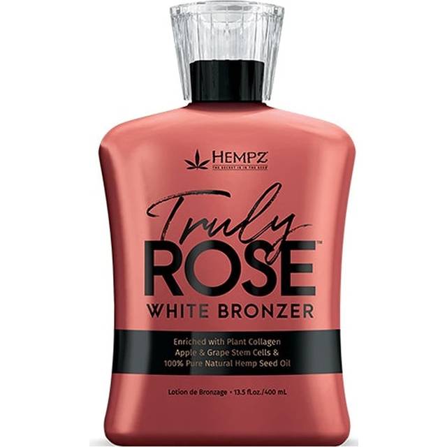 Hempz Truly Rose Tanning Lotion White Bronzer Natural Hemp 400ml