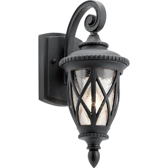 Farella Outdoor Wall Lantern - Black (37.7cm H x 15.6cm W x 20.8cm D)