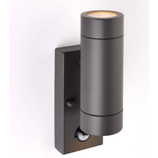 Metcalfe Grey 2 - Bulb 21Cm H Outdoor Armed Sconce - Grey;Grey (21cm H X 7cm W X 10.8cm D)