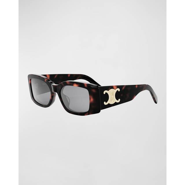 CELINE, Sunglasses, female, Brown, 53 MM, Rectangular Sunglasses with Havana Frame