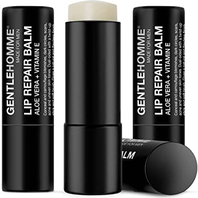 Gentlehomme Lip Repair Balm for Men  Lip Moisturizer  Lip Care for Mens Chapped  Dry  Cracked Lips  3 Pack Set