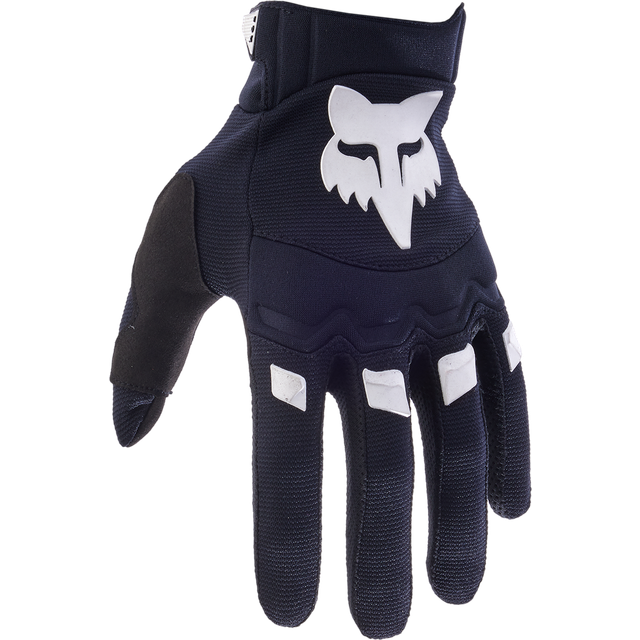 FOX Dirtpaw 2023 Solid Motocross Gloves, black-white, Size L for Men