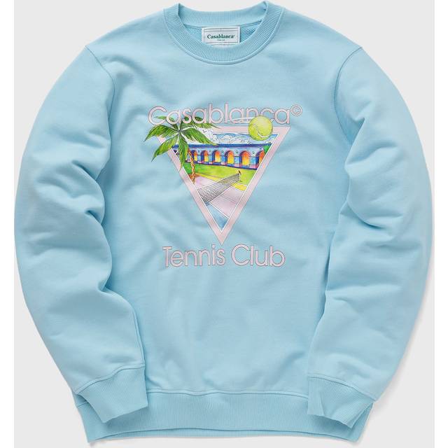 Casablanca Blue 'Tennis Club' Sweatshirt - TENNIS CLUB ICON - XL
