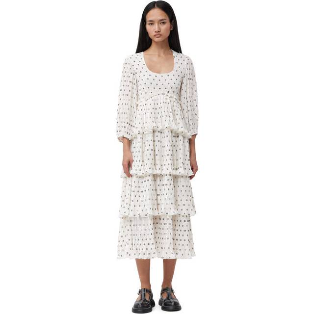 Dress GANNI Woman color White - 34