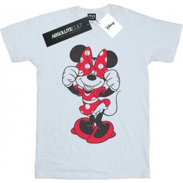 Minnie Mouse Bow Eyes Cotton T-Shirt - White - 12-13 Years