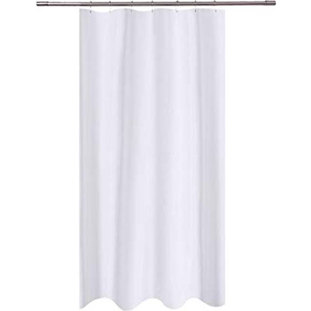 N&Y HOME Fabric Shower Curtain Liner 40 x 72 inches Bath Stall Size  Hotel Quality  Washable  Water Repellent  White Spa Bathroom Curtains with Gromme