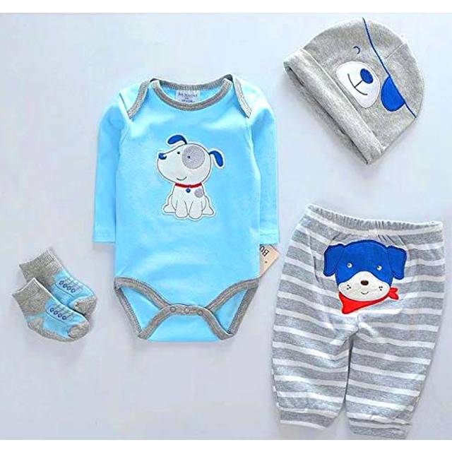 Reborn Baby Dolls Clothes Boy Blue Outfits for 20- 22 Reborn Doll Boy Clothing
