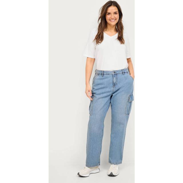 Zizzi - Jeans jThrisa Cargo Jeans - Blå