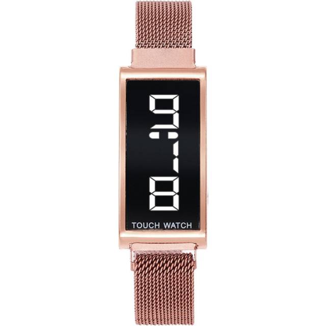 2 Pcs Women Magnetic Bracelet Watches LED Digital Watch Women Wristwatch Ladies Clock