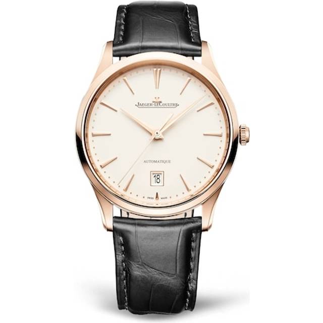 Jaeger-LeCoultre Rose Gold Master Ultra Thin Date Watch - Ivory - 39mm