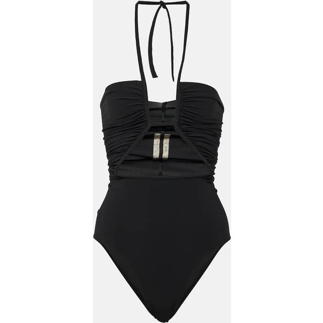 Rick Owens Halterneck cutout swimsuit