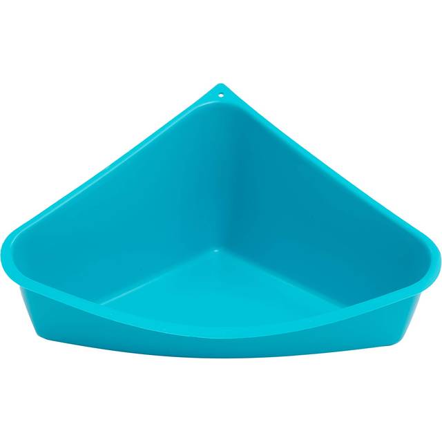 Lixit Corner Litter Pan for Ferrets  Rabbits  Rats  Guinea Pigs and Other Small Animals. (Blue Pack of 1)