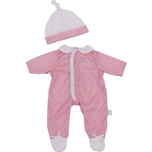 "JC Toys | Berenguer Boutique | La Baby Doll Outfit | 2 Piece Pink  White and Floral Print|Washable| Ages 2+ | Fits Dolls 14""""- 18"""""