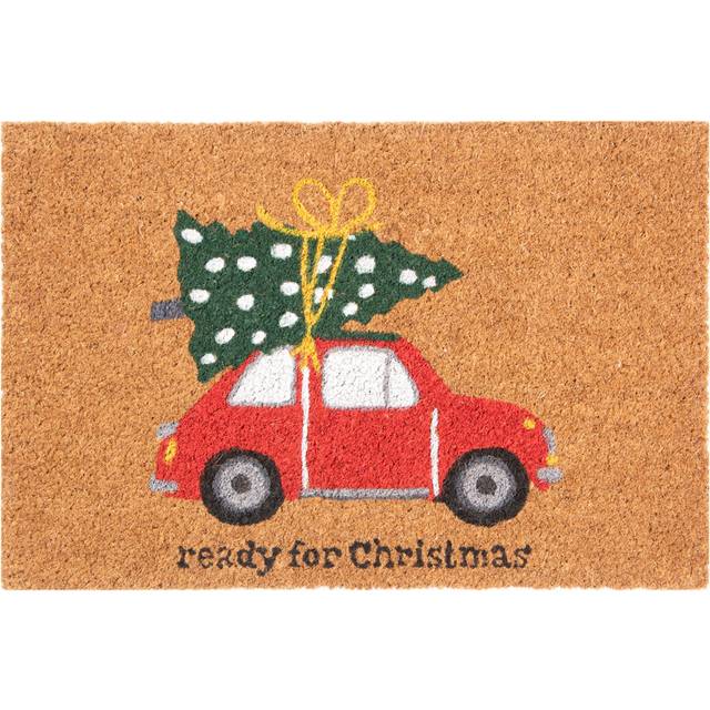 Excelsa Ready For Christmas Doormat 60X40 Cm Multicolor 60cm W X 40cm L