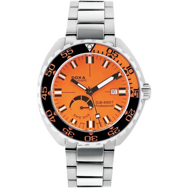 Doxa Watch Sub 4000T Professional Sapphire Bezel - Orange