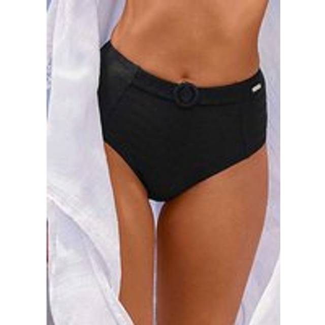 Sunseeker 'Loretta' High Waist Bikini Bottom - Black