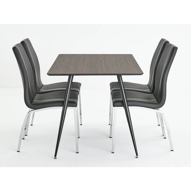 Aprin 5 - Piece Dining Set - Walnut (4)