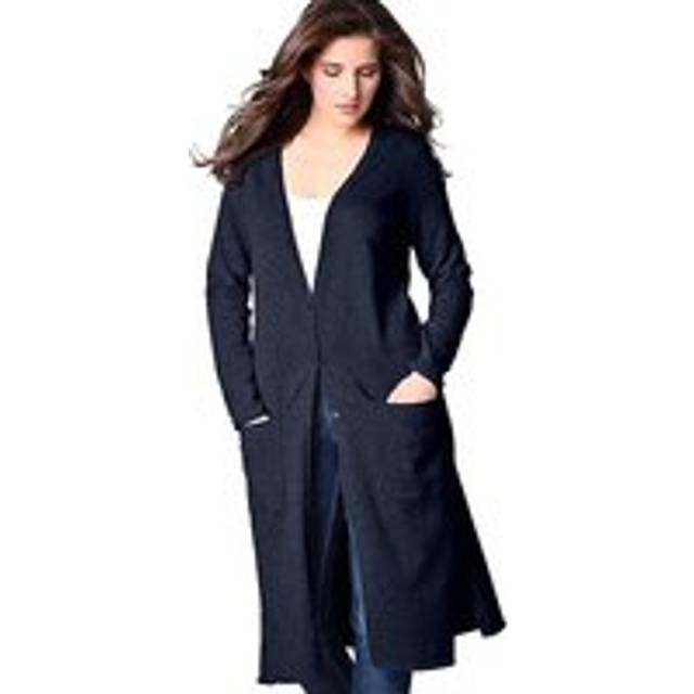 Heine Long Cotton Cardigan - Navy