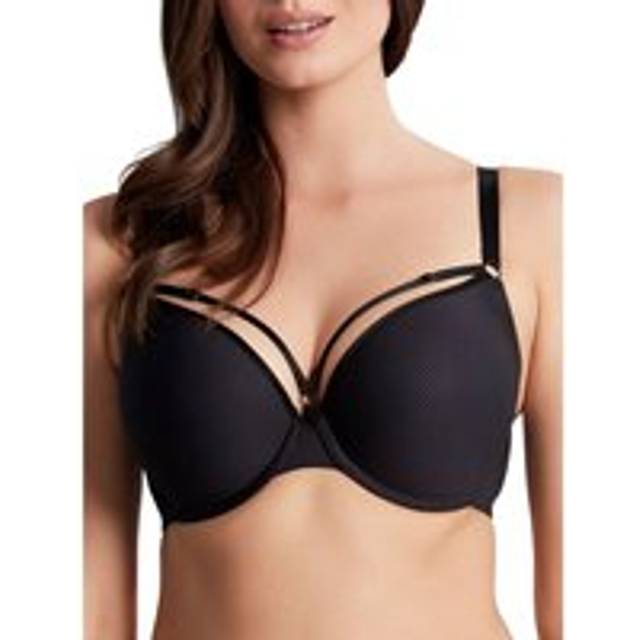 Panache Womens Elan Luxe Moulded Plunge Bra - Black Polyamide - Size 32D