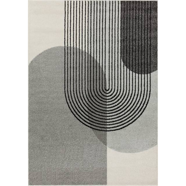 Muse Grey Retro Area Rug (Rectangle 120 x 170cm)