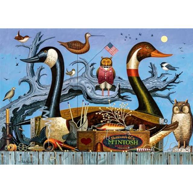 Buffalo Games - Charles Wysocki - Hunter's Lures - 300 Large Piece Jigsaw Puzzle for Adults Challenging Puzzle Perfect for Game Nights - Finished Size