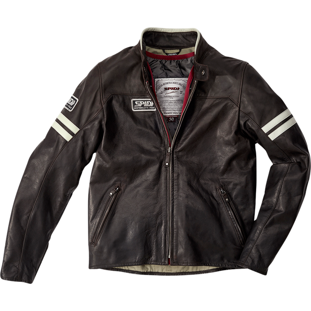 Spidi Vintage, leather jacket , color: Brown , size: 52