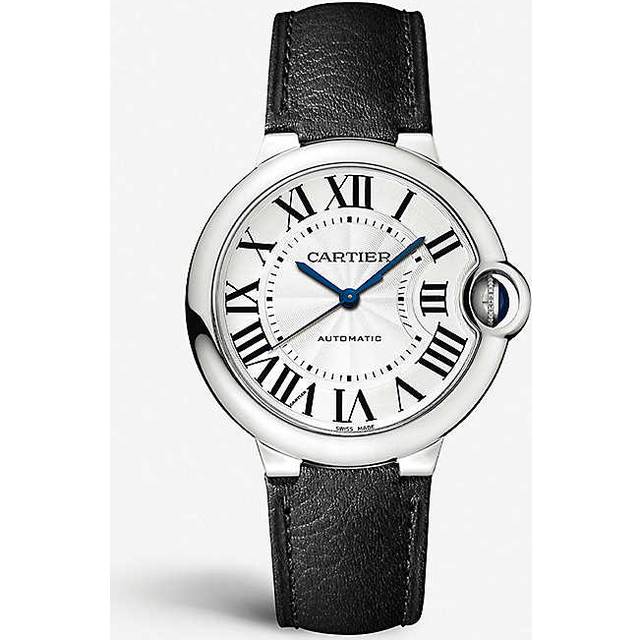 Cartier Womens Steel Crwsbb0036 Ballon Bleu Stainless-steel and Leather Watch - STEEL