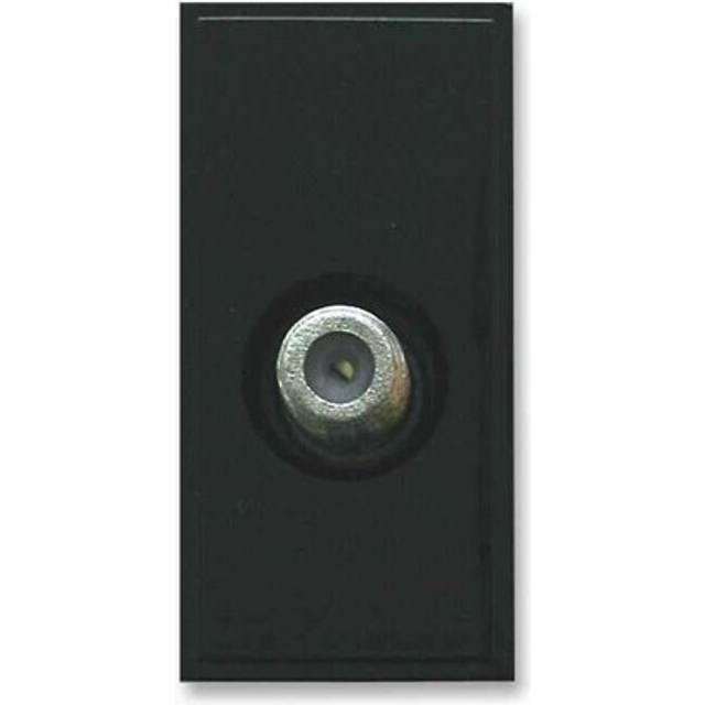 Triax Single F SAT Euro Insert Module Black Faceplate 304255
