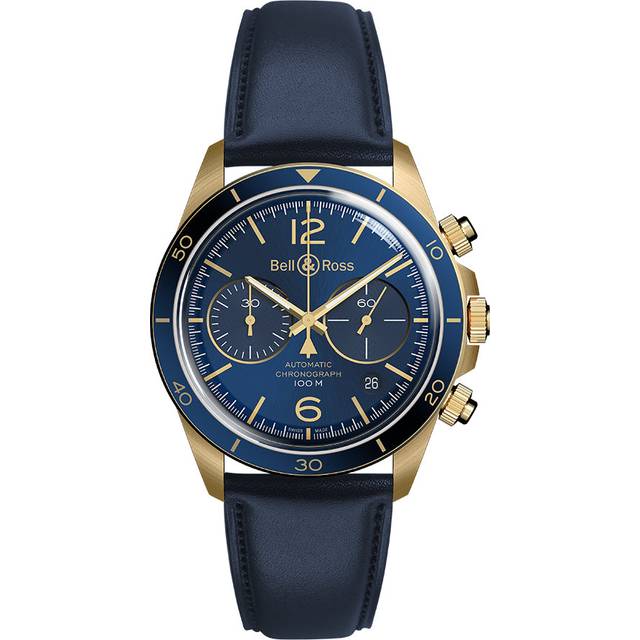 Bell & Ross Watch Vintage BR V2-94 Aeronavale Bronze Limited Edition - Blue