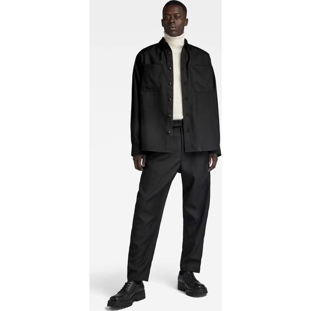 G Star Raw Mens G-Star RAW TP Button Down Oversized Shirt - Black - Size Large