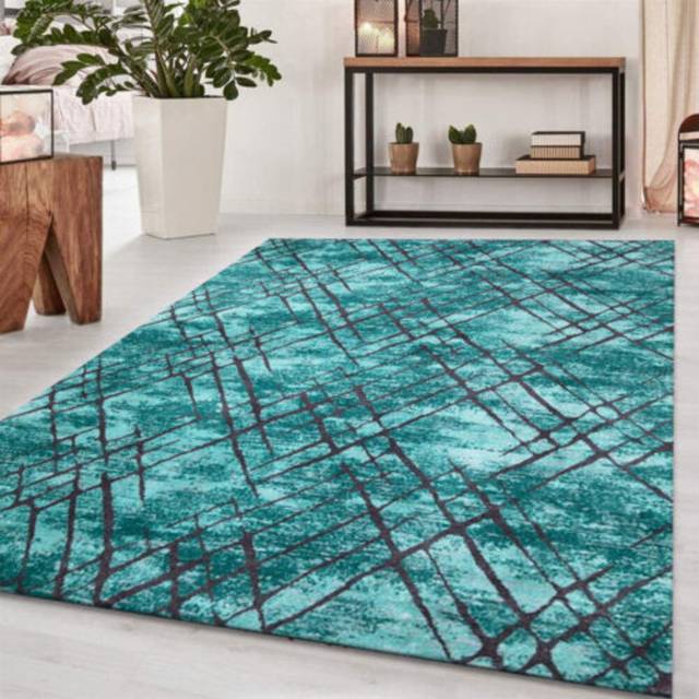 High-Quality Modern Design Bedroom Rugs,Office Carpets, Decorative Runner Rug Home Decor Rugs Turquoise. - Tourqoise (Rectangle 50 x 80cm)