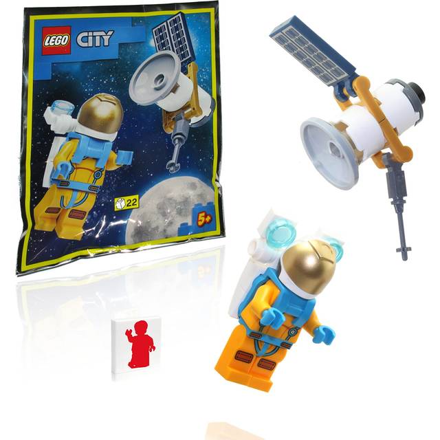 LEGO City Minifigure Space Port - Astronaut (with Jetpack and Satellit
