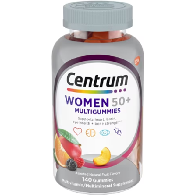 Centrum  Women 50+ Multigummies  Assorted Natural Fruit  140 Gummies