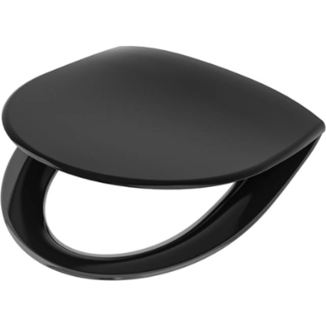 Ifö Spira 99497 WC-sits med kromade beslag Svart