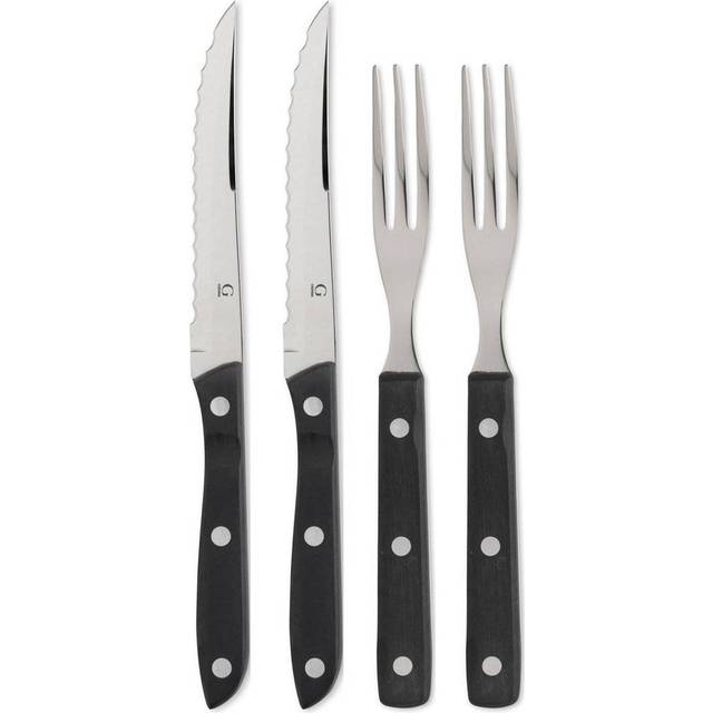 Gense Old Farmer cutlery black set with 4 pcs