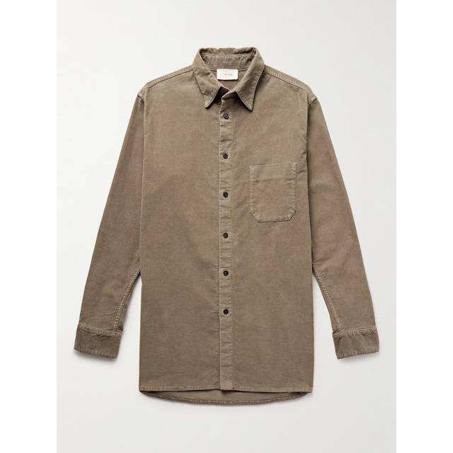 The Row - Melvin Stretch-Cotton Corduroy Shirt - Men - Brown - XL
