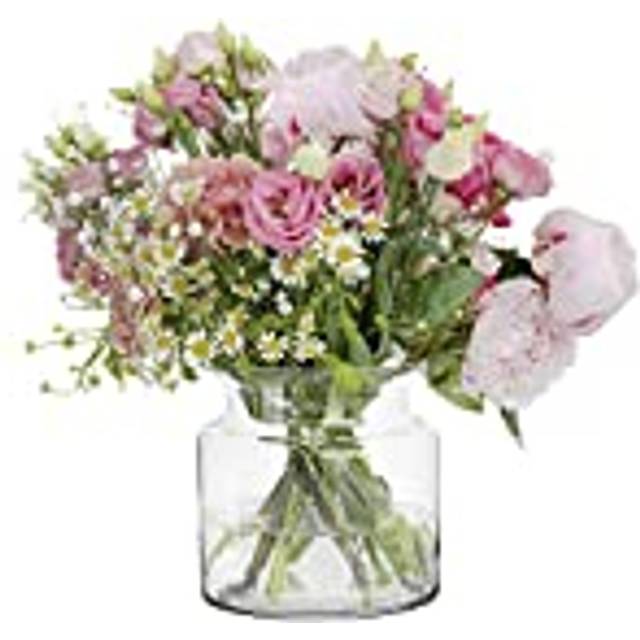 Hyacinth Vase H: 15 cm Wide Vase Round Vase Glass Cylinder Vase Clear Vase Large Vases for Flowers Pampas Vase Glass Vases for Table Decoration Large