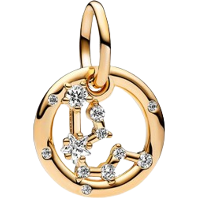 Pandora Pendants & Charms - Aquarius Zodiac Dangle Charm - gold - Pendants & Charms for ladies - unisize