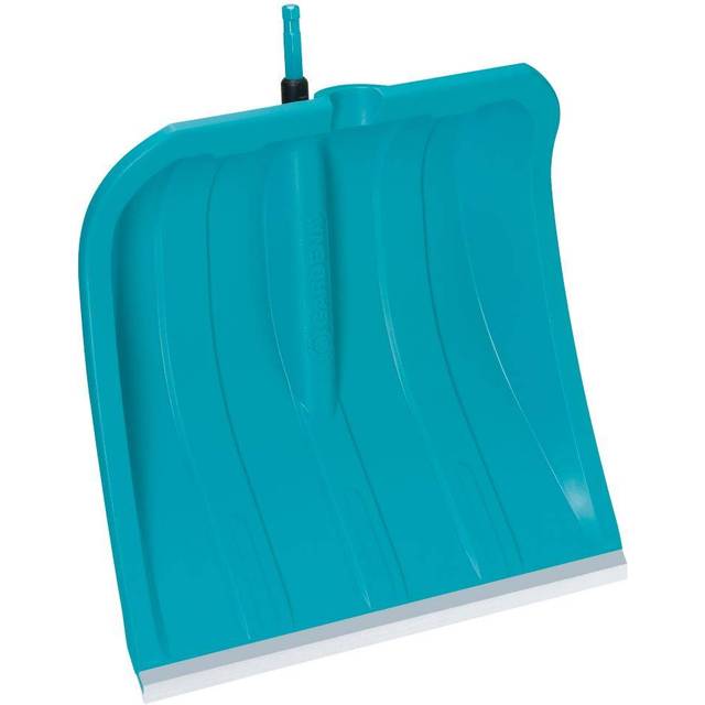 Gardena combisystem-snöskyffel ES 50: Snöskyffel med slitstark kant i ädelstål, lätt plastblad, slagfast ned till –40 °C, arbetsbredd 50 cm (3243-20)