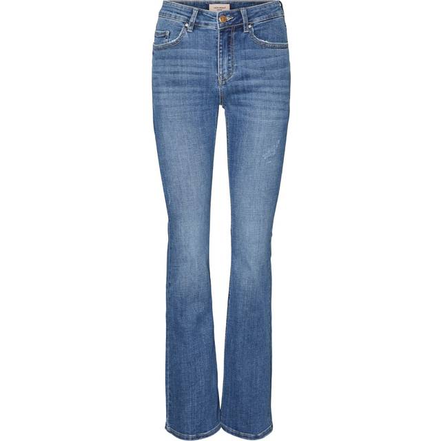 VERO MODA Vmflash Mr Flared Jeans Li347 Ga Noos |Blå |L x 32
