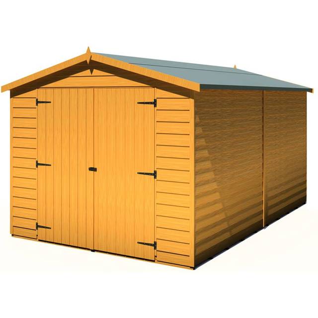 Shire Overlap Garden Shed 12x8 No Windows - Brown