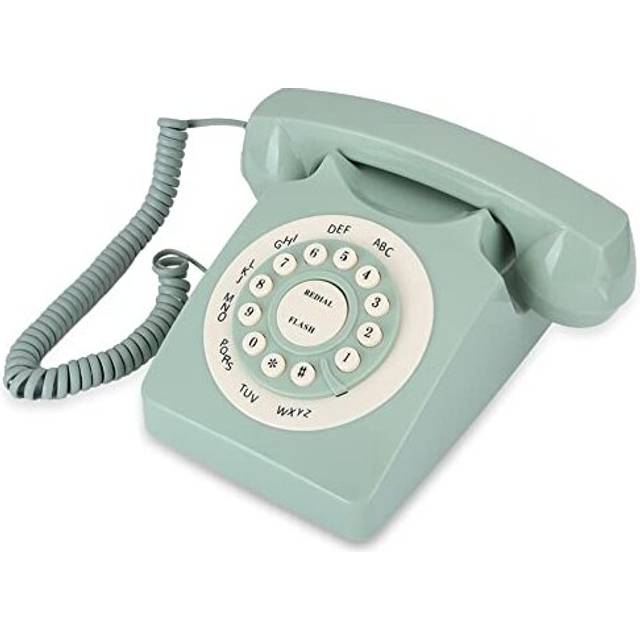 Antique High Definition Telephone, Vintage Corded Landline, European Vintage Landline, Large Clear Button, For Home, Office, Decor