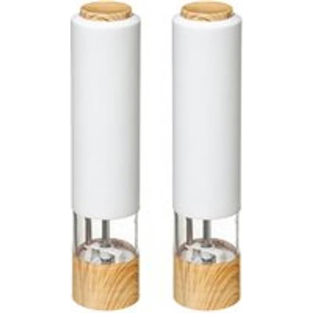 5Five Grinder Set Of 2 Electronic Mills - White, White