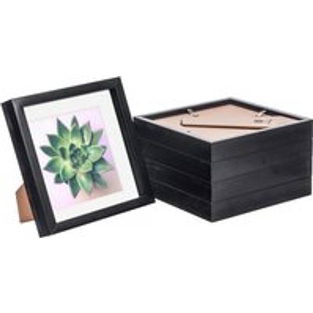 Nicola Spring - 3D Box Photo Frames - Mount - White (22.5cm H x 22.5cm W x 3.5cm D)